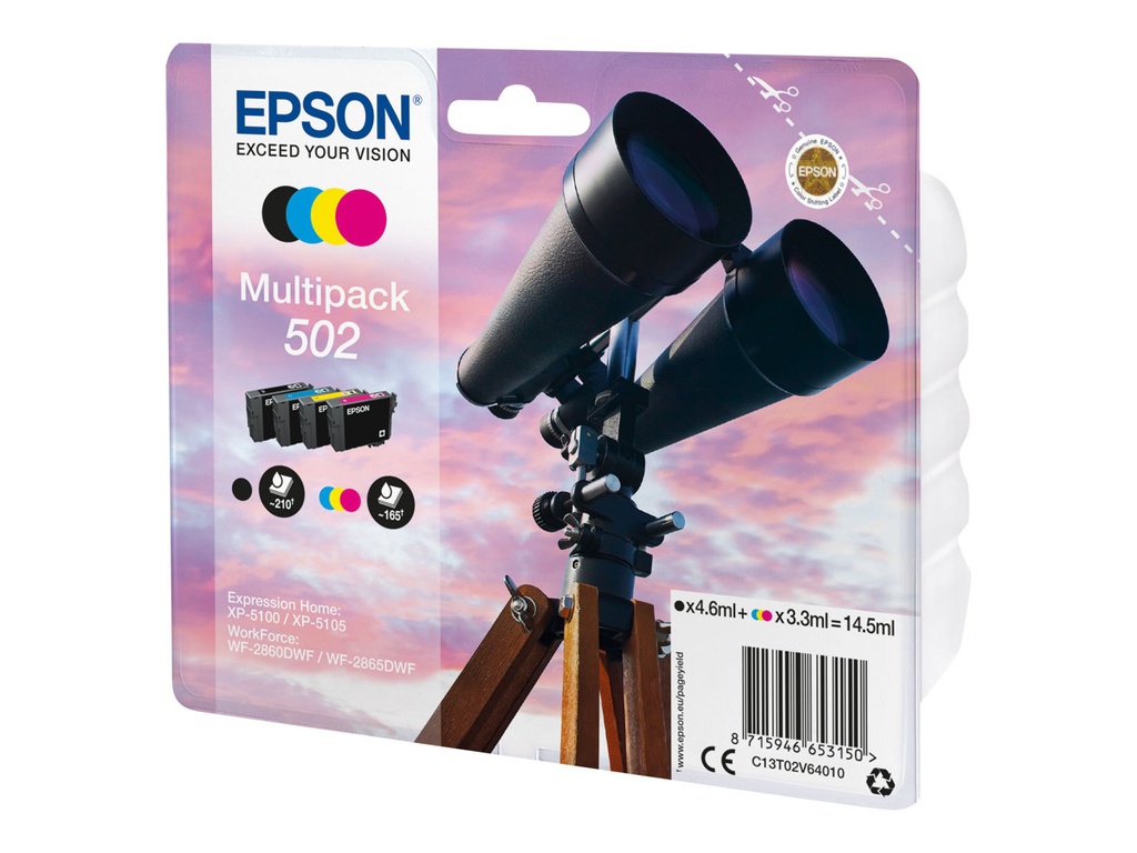 Epson 502 Multipack - Pack de 4
