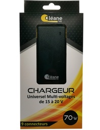 [OLCH70W] OLEANE Key Chargeur Universel Multi-voltages 70W Noir